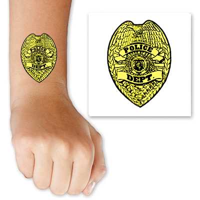 Police Badge Tattoo